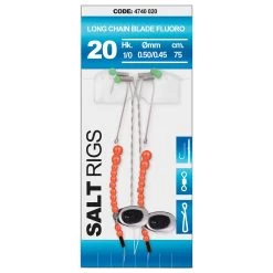 Spro 20 Salt Rig Long Chain Blade Fluoro