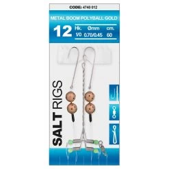 Spro 12 Salt Rig Metal Boom Flasher Polyball Gold