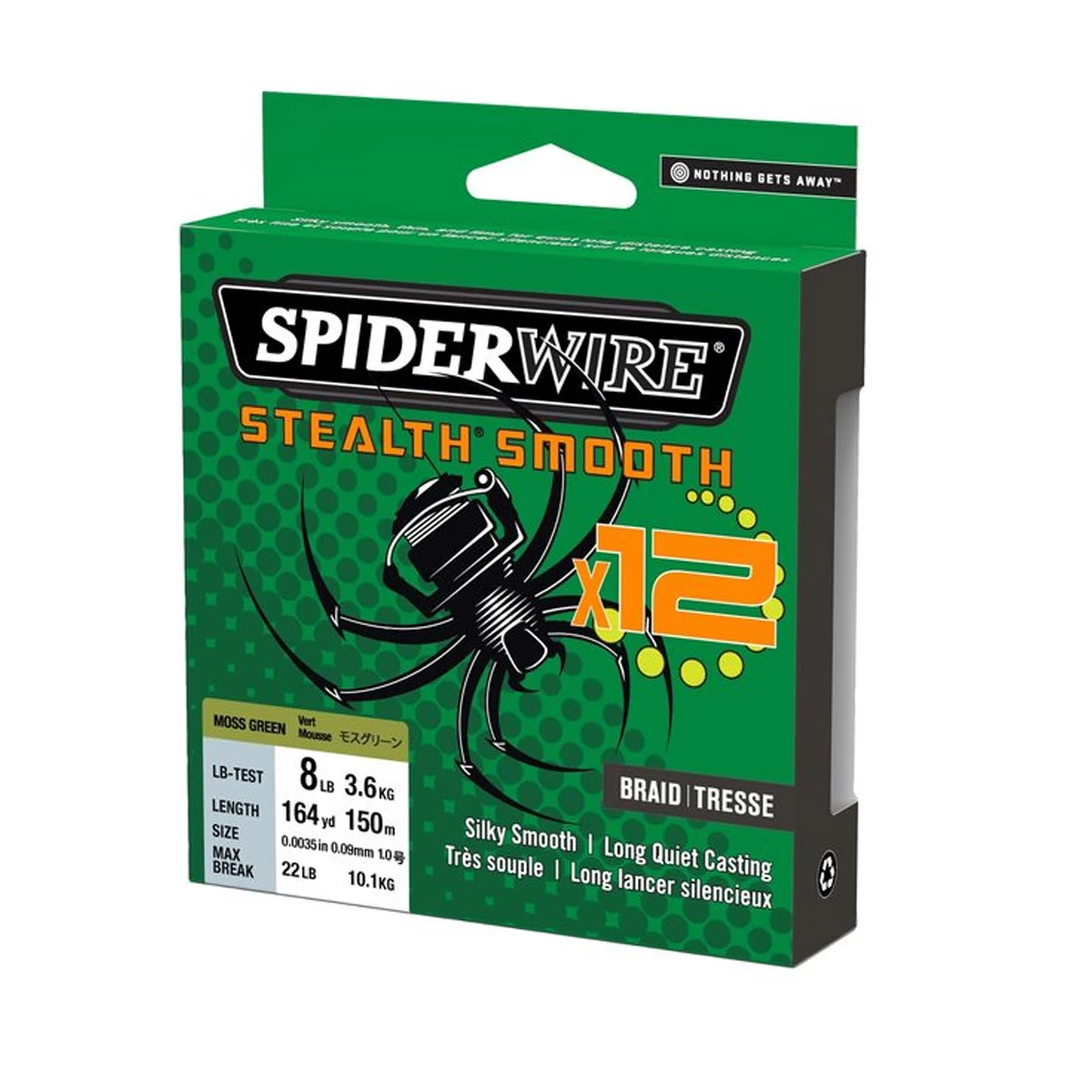 SpiderWire Stealth® Smooth 12 Braid Moss Green 150 M 3 SpiderWire Stealth® Smooth 12 Braid Moss Green 150 M