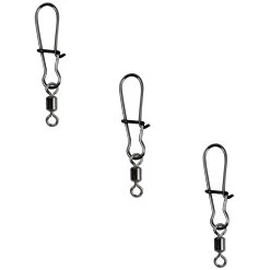 Gamakatsu Hyper Ez Snap With Swivel - Stainless Black Nickel