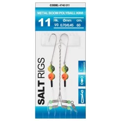 Spro 11 Salt Rig Metal Boom Flasher Polyball Kiwi