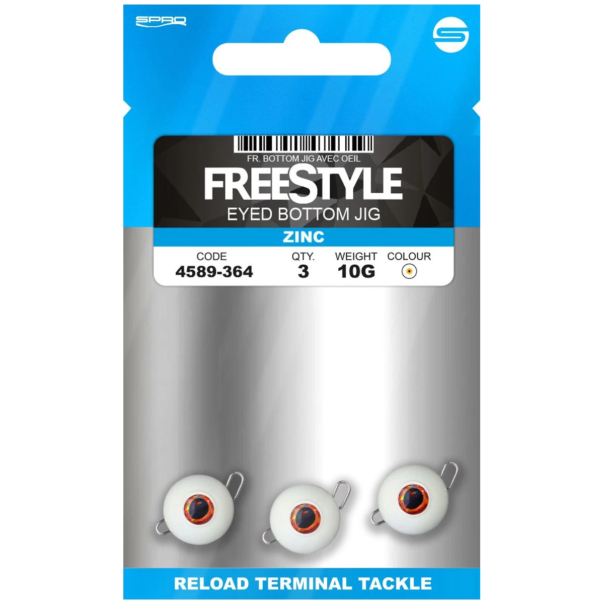 Spro Freestyle Eyed Bottom Jigs Glow White 6 Spro Freestyle Eyed Bottom Jigs Glow White - Afbeelding 4